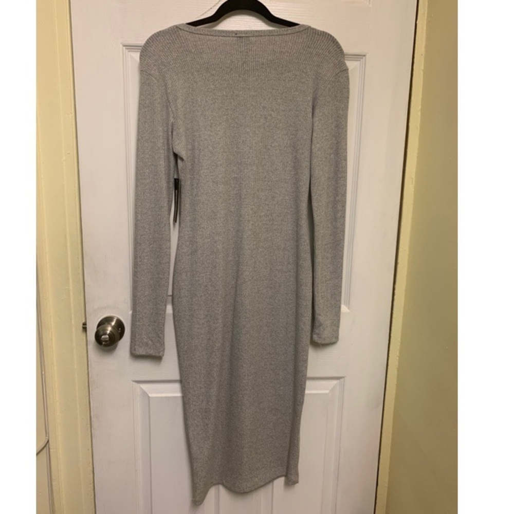 Long/Body Con Gray Dress